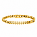 Pulsera Cubana Bold Oro 8MM