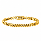 Pulsera Cubana Bold Oro 8MM