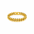 Pulsera Cubana Bold Oro 12MM