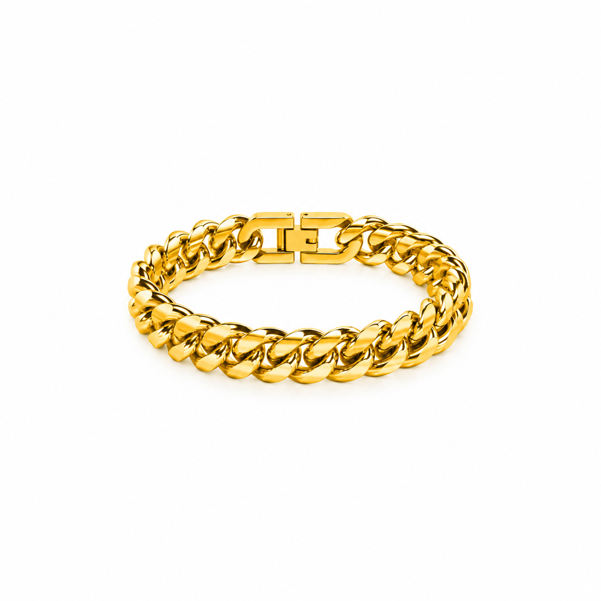 Pulsera Cubana Bold Oro 12MM