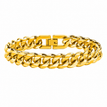 Pulsera Cubana Bold Oro 12MM