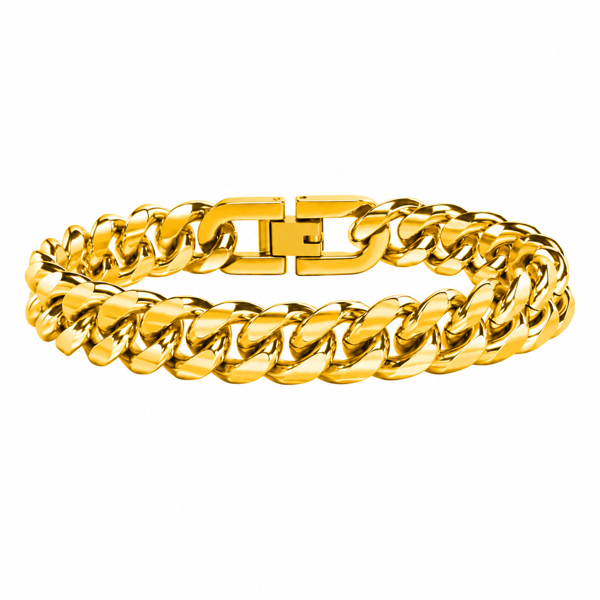 Pulsera Cubana Bold Oro 12MM
