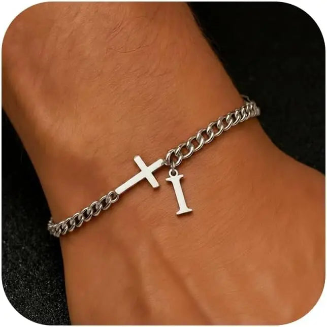 Pulsera Inicial con Cruz · A a la Z