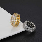 Anillo Cubano Iced con Circones
