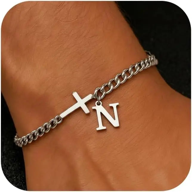Pulsera Inicial con Cruz · A a la Z