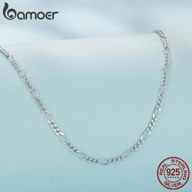 Cadena de Plata 925 Espiga y Fígaro · Ajustable