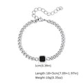 Pulsera Cubana con Piedra · 15 Estilos