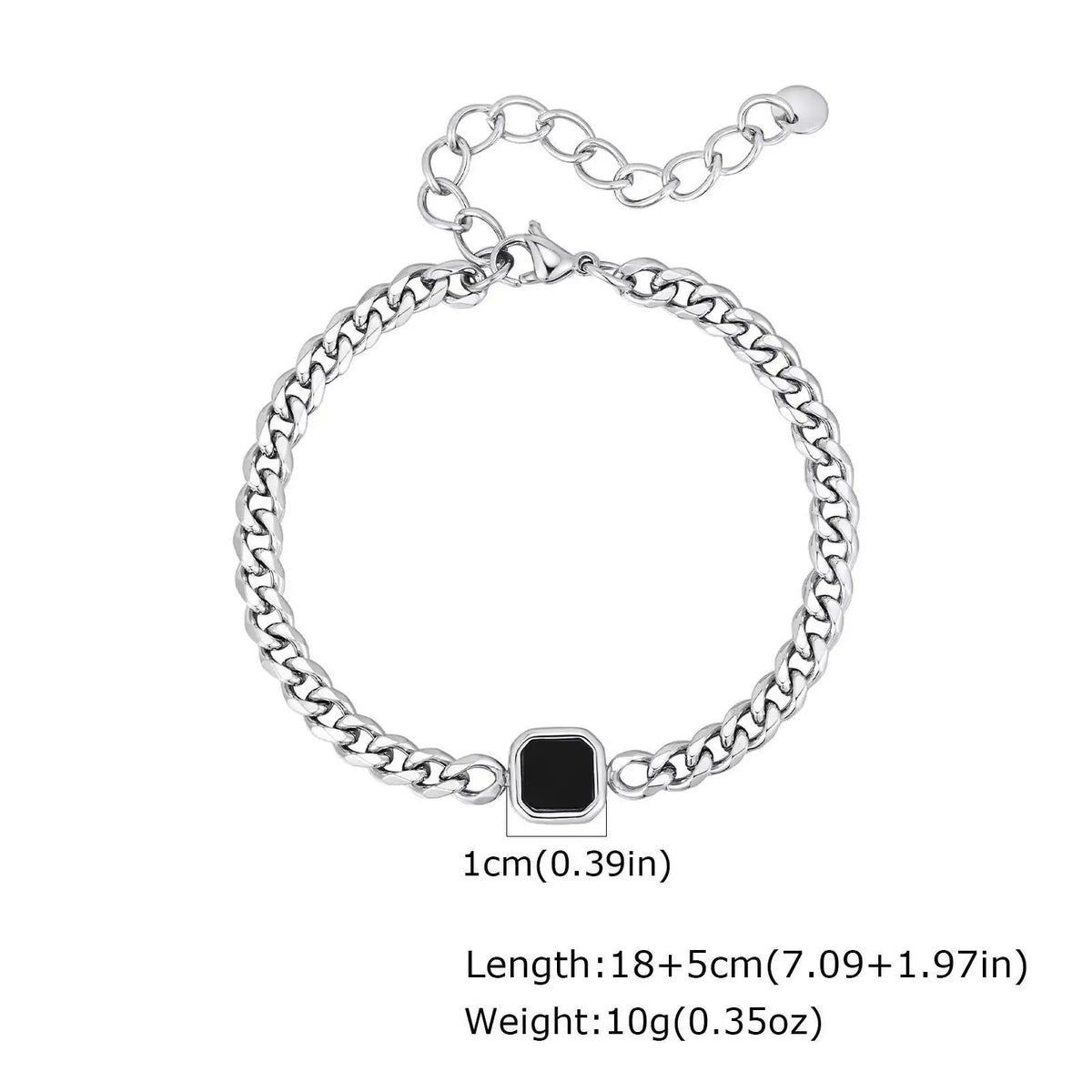 Pulsera Cubana con Piedra · 15 Estilos