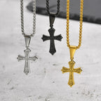 Collar Cruz Fleur de Lis