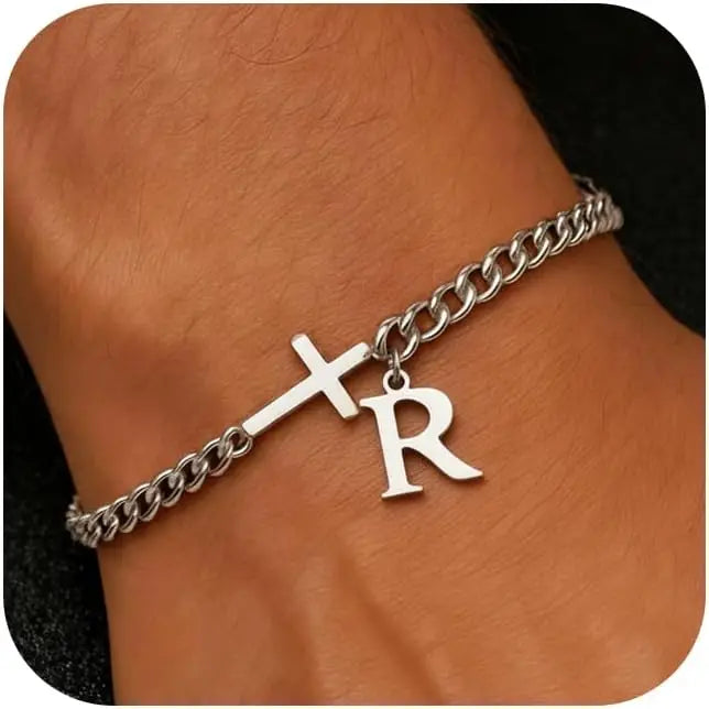 Pulsera Inicial con Cruz · A a la Z
