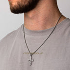 Collar Cruz Fleur de Lis