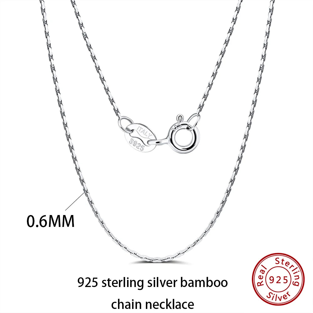 Cadena de Plata 925 Básica · 8 Estilos
