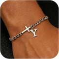 Pulsera Inicial con Cruz · A a la Z