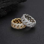 Anillo Cubano Iced con Circones