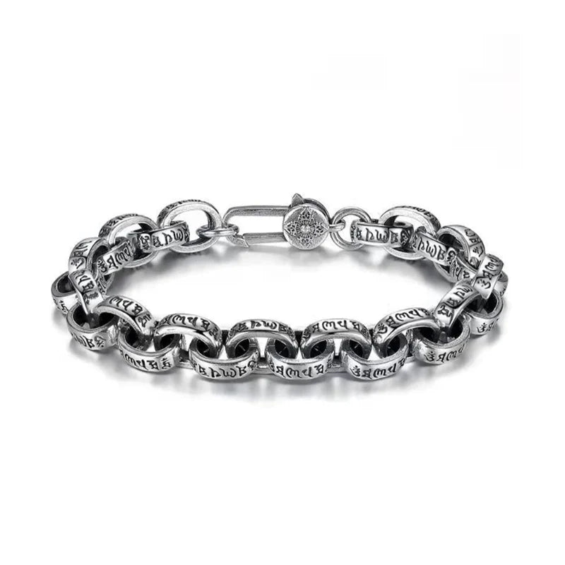 Pulsera de Plata 925 Mantra Tibetano