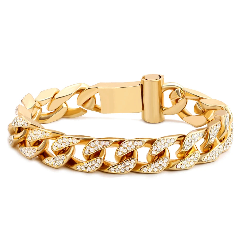 Pulsera Cubana Pavé · 13 Estilos