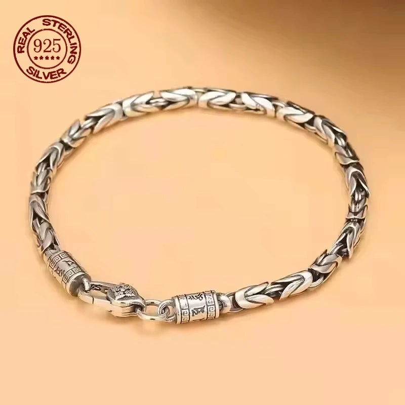 Pulsera de Plata 925 Bambú · 15 g