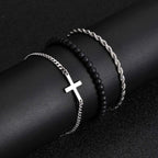Set de 3 Pulseras Cruz