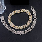 Pulsera Cubana Iced Prong 14 mm