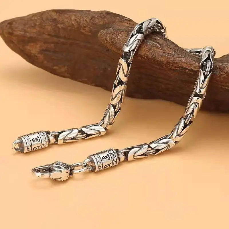 Pulsera de Plata 925 Bambú · 15 g