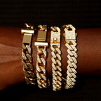 Pulsera Cubana Pavé · 13 Estilos