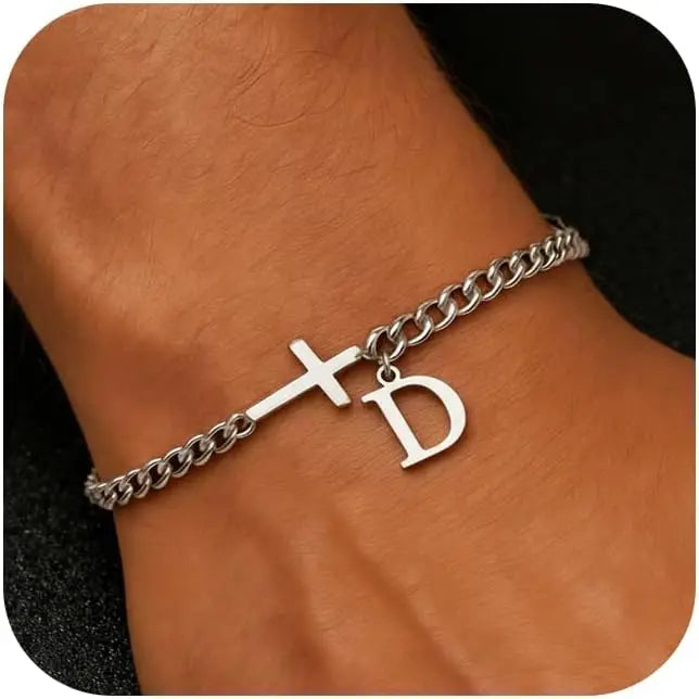 Pulsera Inicial con Cruz · A a la Z