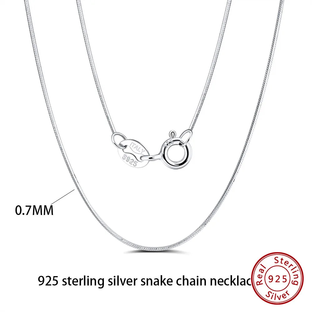Cadena de Plata 925 Básica · 8 Estilos