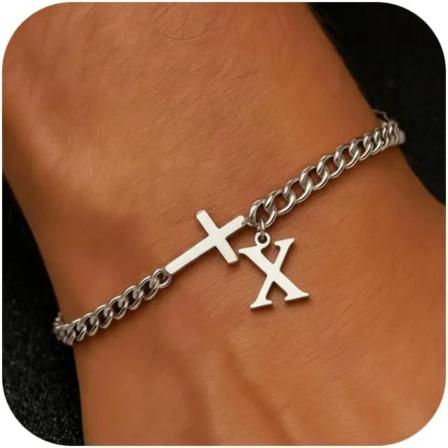 Pulsera Inicial con Cruz · A a la Z