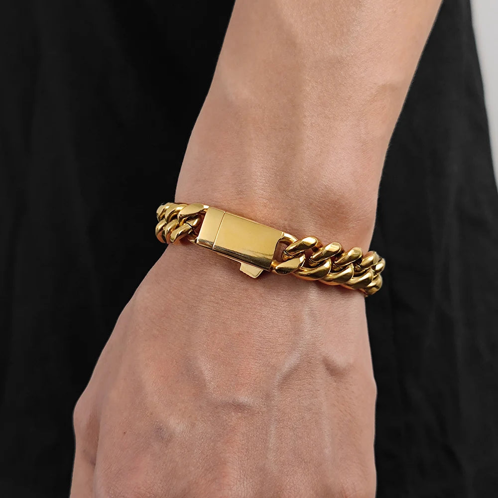 Cadena Cubana Broche ID 6 y 8 mm