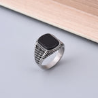 Anillo Sello Ónix Vintage