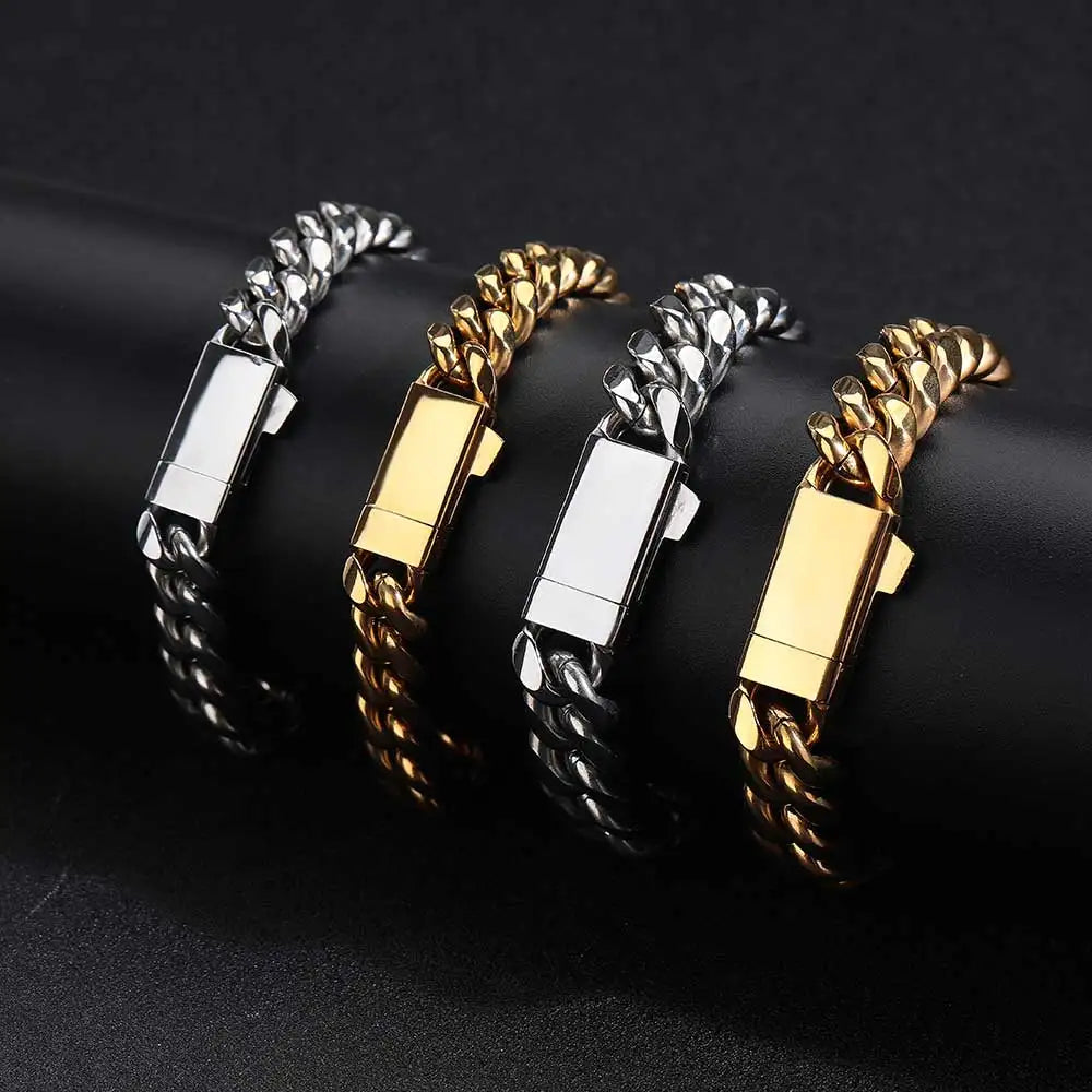 Cadena Cubana Broche ID 6 y 8 mm