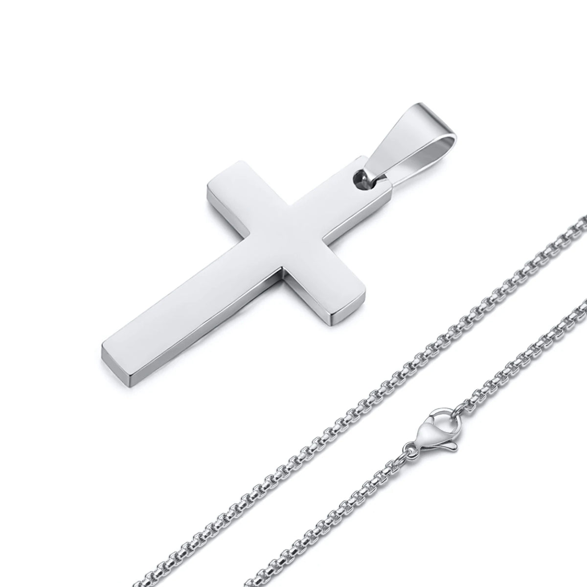 Collar Cruz Signature · 4 Tipos de Cadena