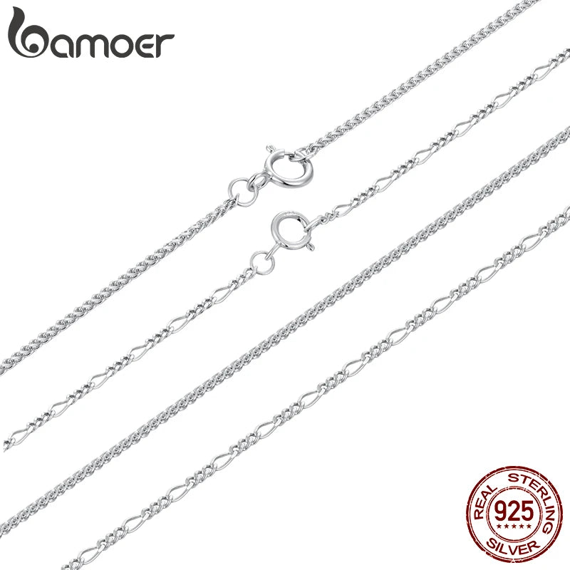Cadena de Plata 925 Espiga y Fígaro · Ajustable