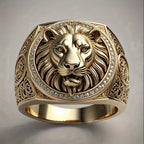 Anillo León Imperial con Circones