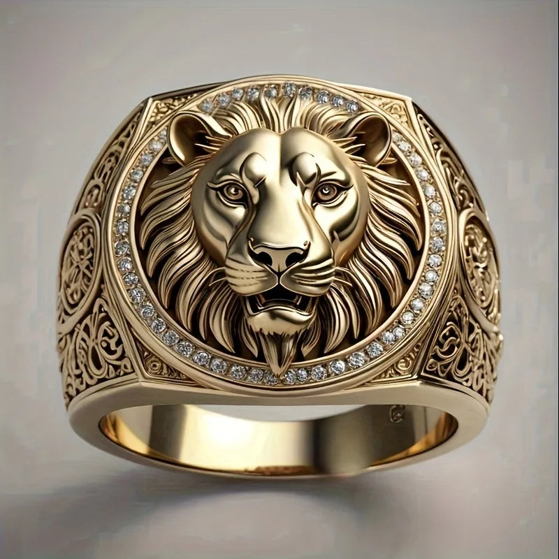 Anillo León Imperial con Circones
