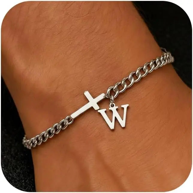 Pulsera Inicial con Cruz · A a la Z