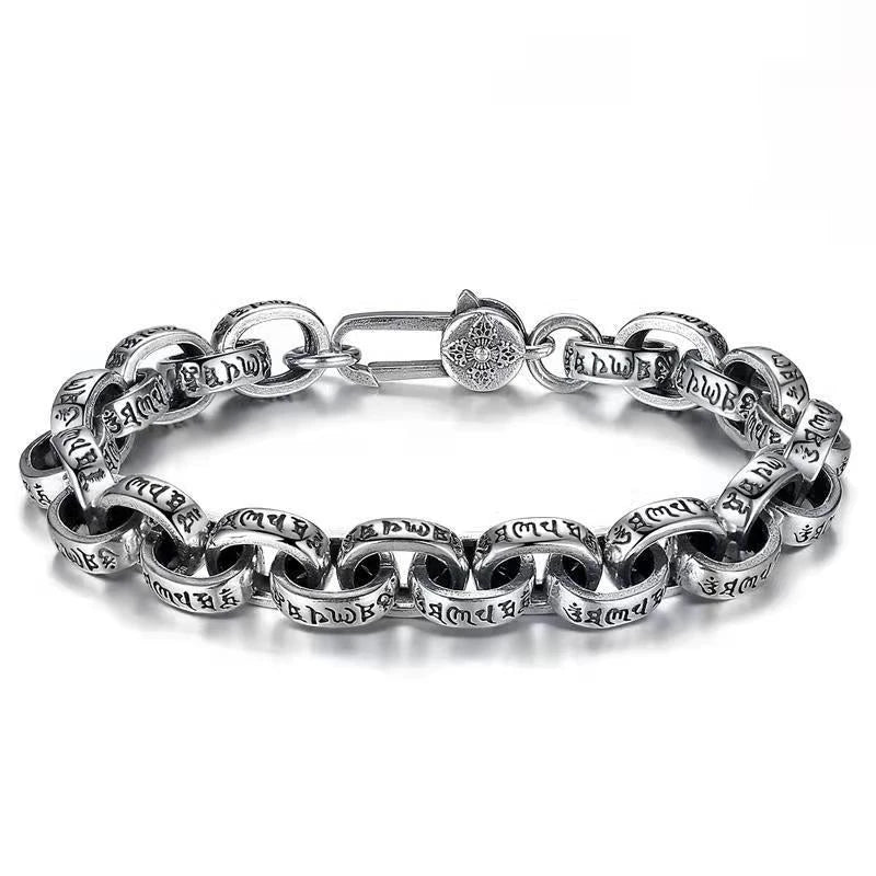 Pulsera de Plata 925 Mantra Tibetano