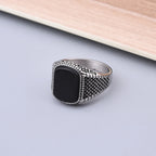 Anillo Sello Ónix Vintage