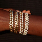 Pulsera Cubana Pavé · 13 Estilos