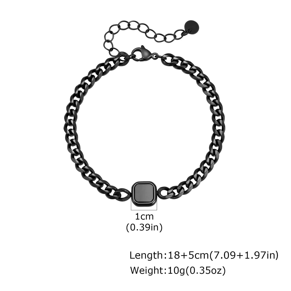Pulsera Cubana con Piedra · 15 Estilos