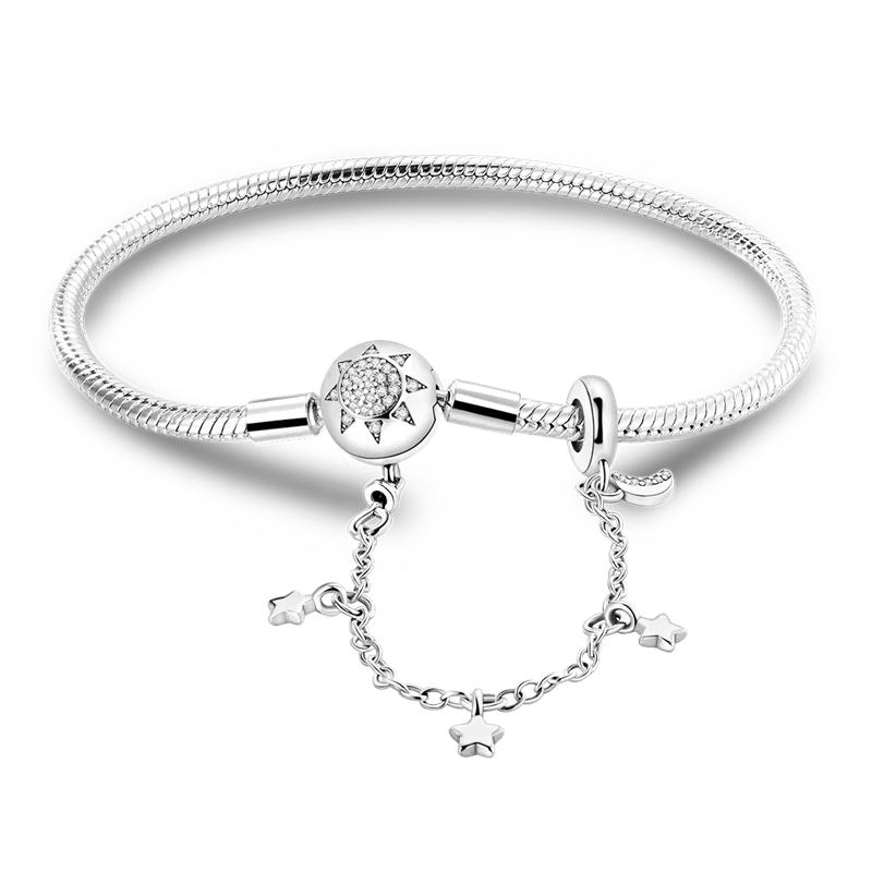 Pulsera de Plata 925 con Charms · 10 Diseños
