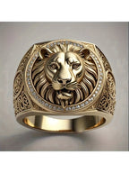 Anillo León Imperial con Circones