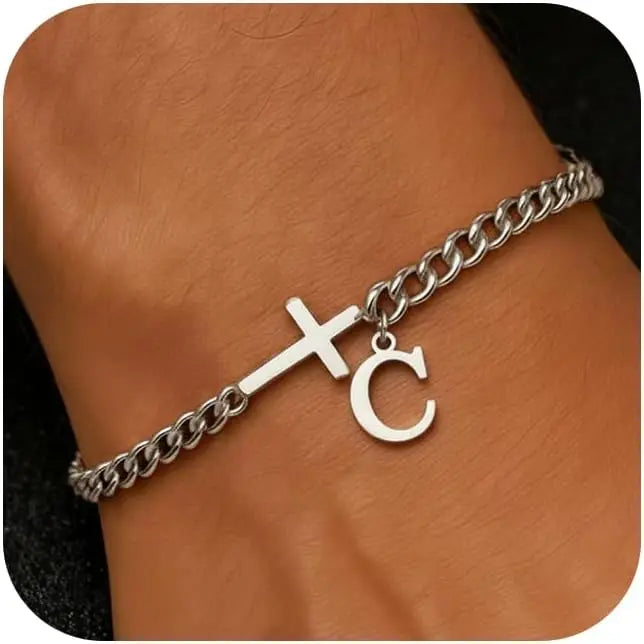 Pulsera Inicial con Cruz · A a la Z