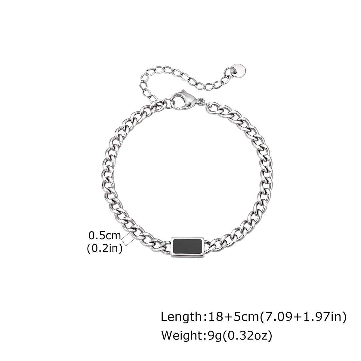 Pulsera Cubana con Piedra · 15 Estilos