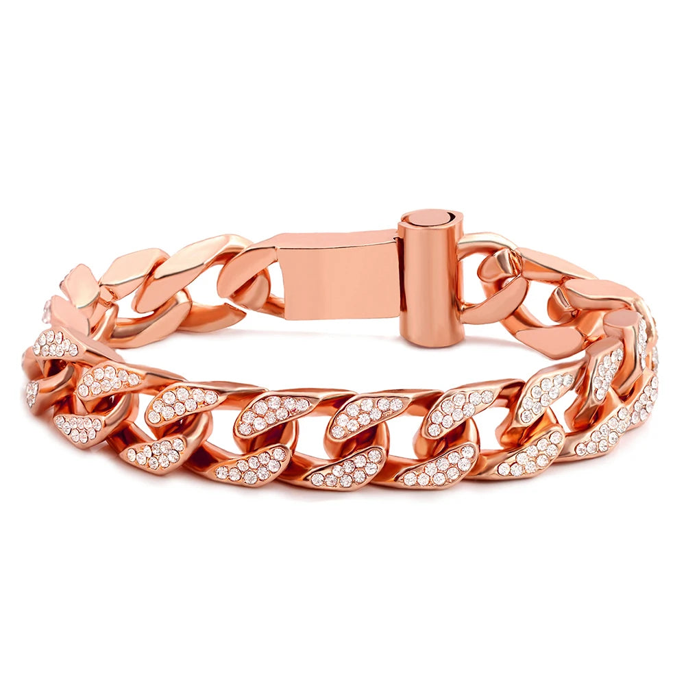 Pulsera Cubana Pavé · 13 Estilos