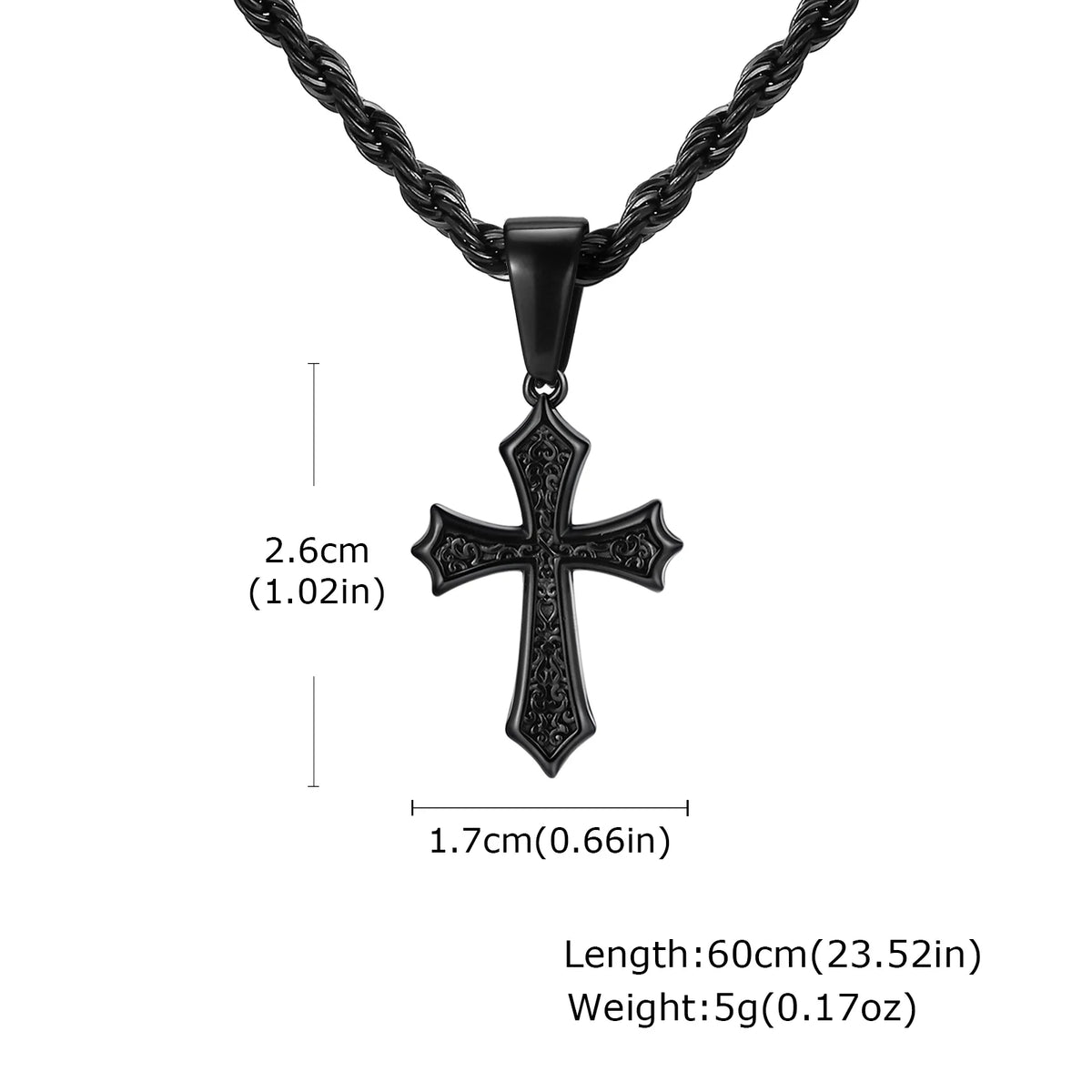 Collar Cruz Fleur de Lis