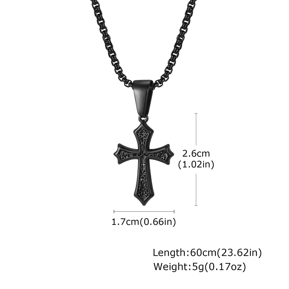 Collar Cruz Fleur de Lis