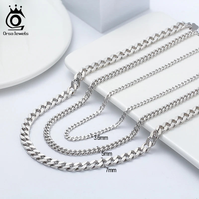 Cadena de Plata 925 · 8 Eslabones