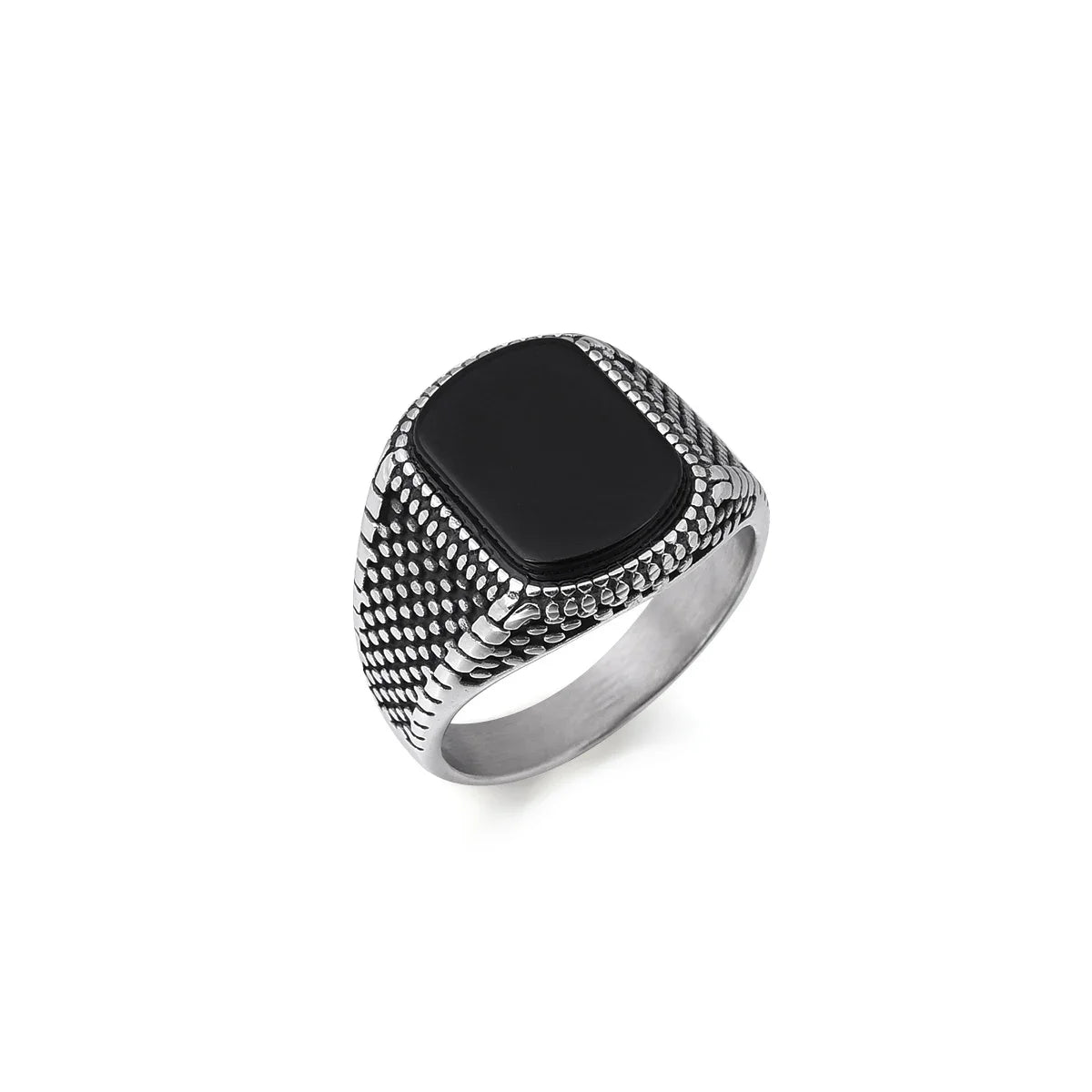 Anillo Sello Ónix Vintage