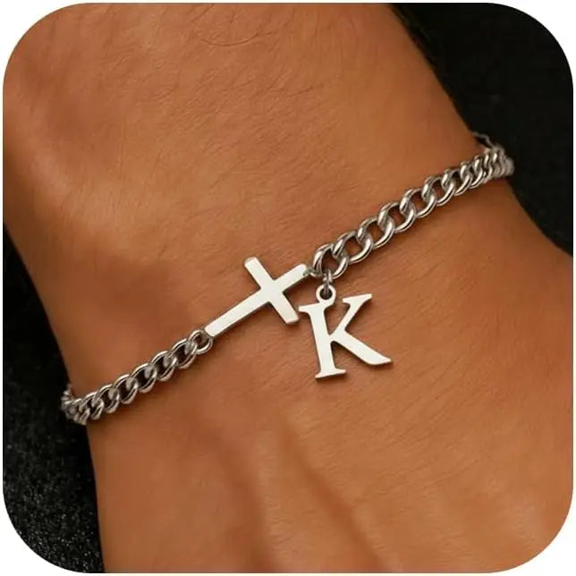 Pulsera Inicial con Cruz · A a la Z